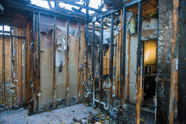 Professional Fire Damage Restoration technician working in Germantown, OH